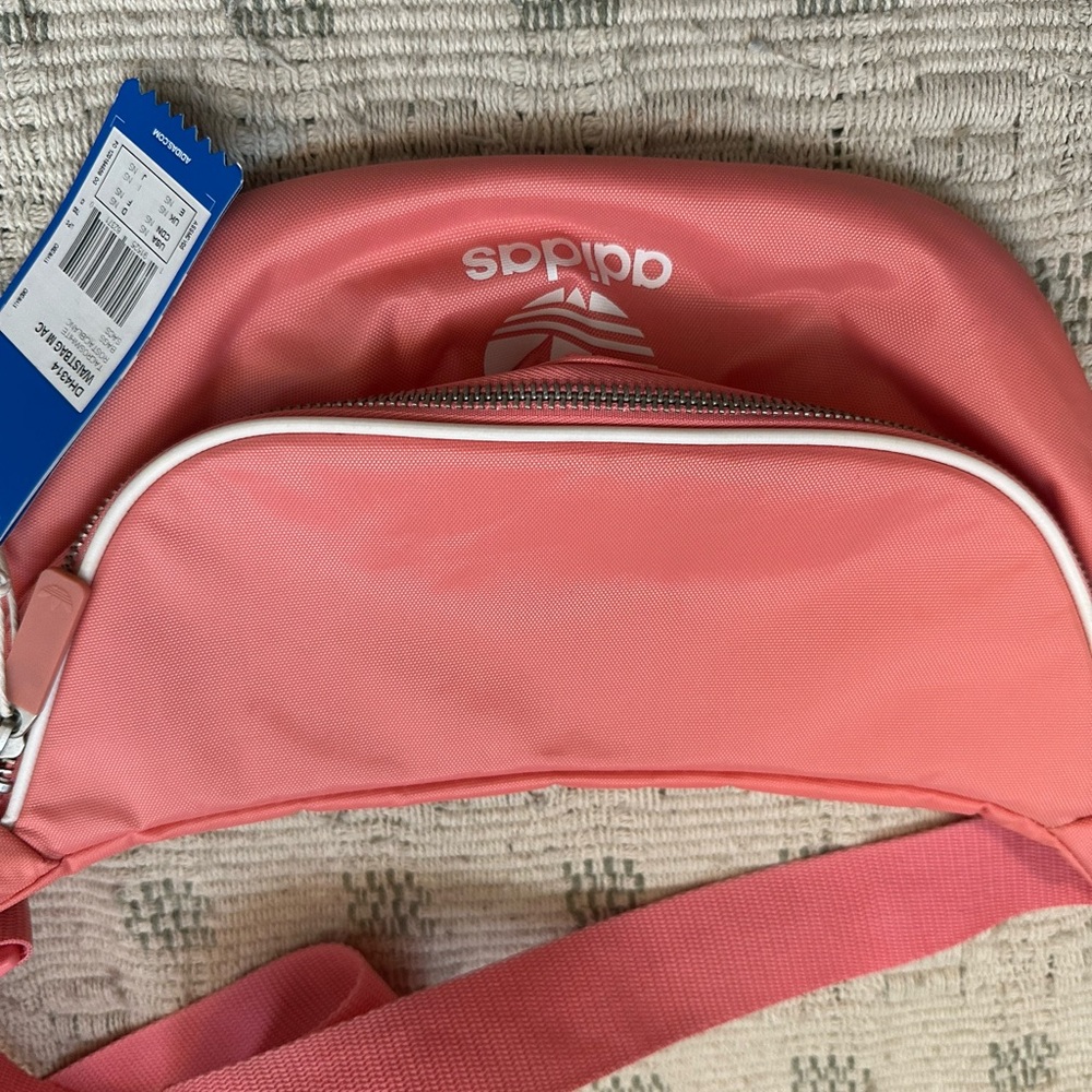 Adidas Originals Pink Shoulder Bag with Rounded Design